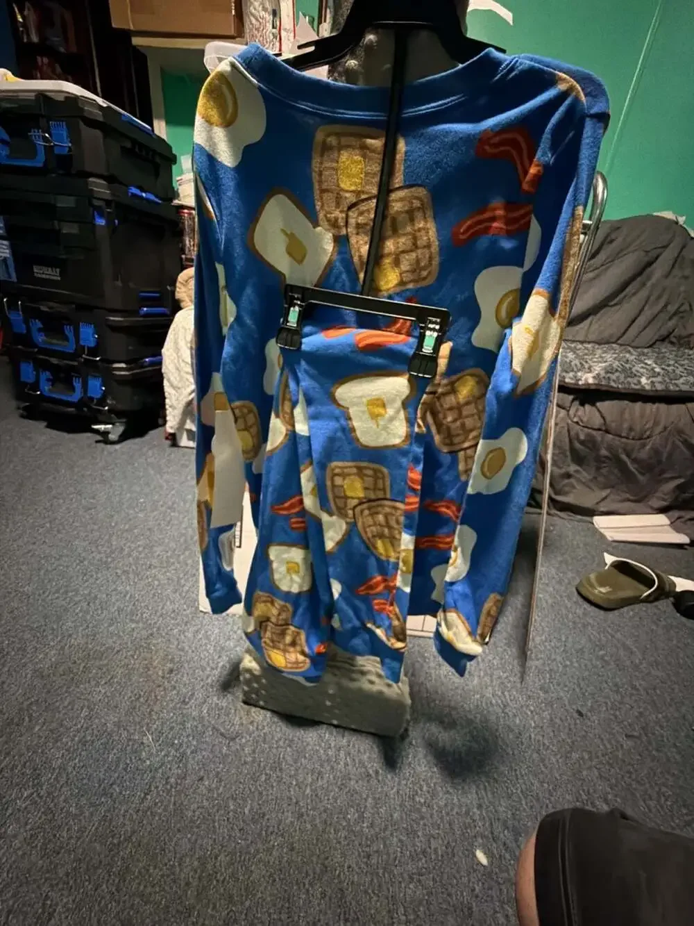 C0077 Wonder Nation Boys Breakfast Print Snug Fit 2-Piece Sleep Set Size 10